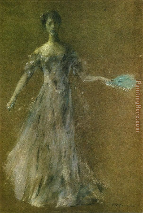 Lady in Lavender Dress painting - Thomas Dewing Lady in Lavender Dress art painting